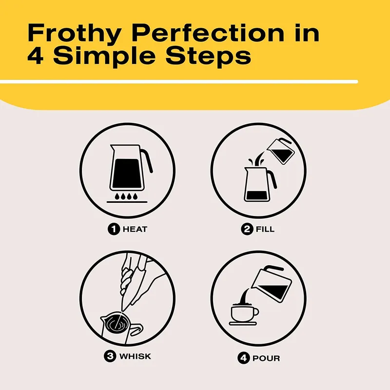 Bean Envy Milk Frother, Coffee Stirrers, Frother Wand, Milk Frother Handheld, Frother with stand, Hand Blender for Coffee, Lattes, Cappuccino, Matcha and Hot Chocolate – Kitchen Gifts - Pink — image 6