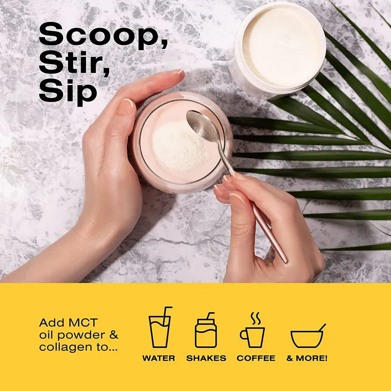 Bean Envy MCT Oil Powder with Collagen and Acacia - Gluten & Dairy-Free - Keto Creamer for Coffee, Ice Cream, Shakes and Smoothies - Vanilla — image 7